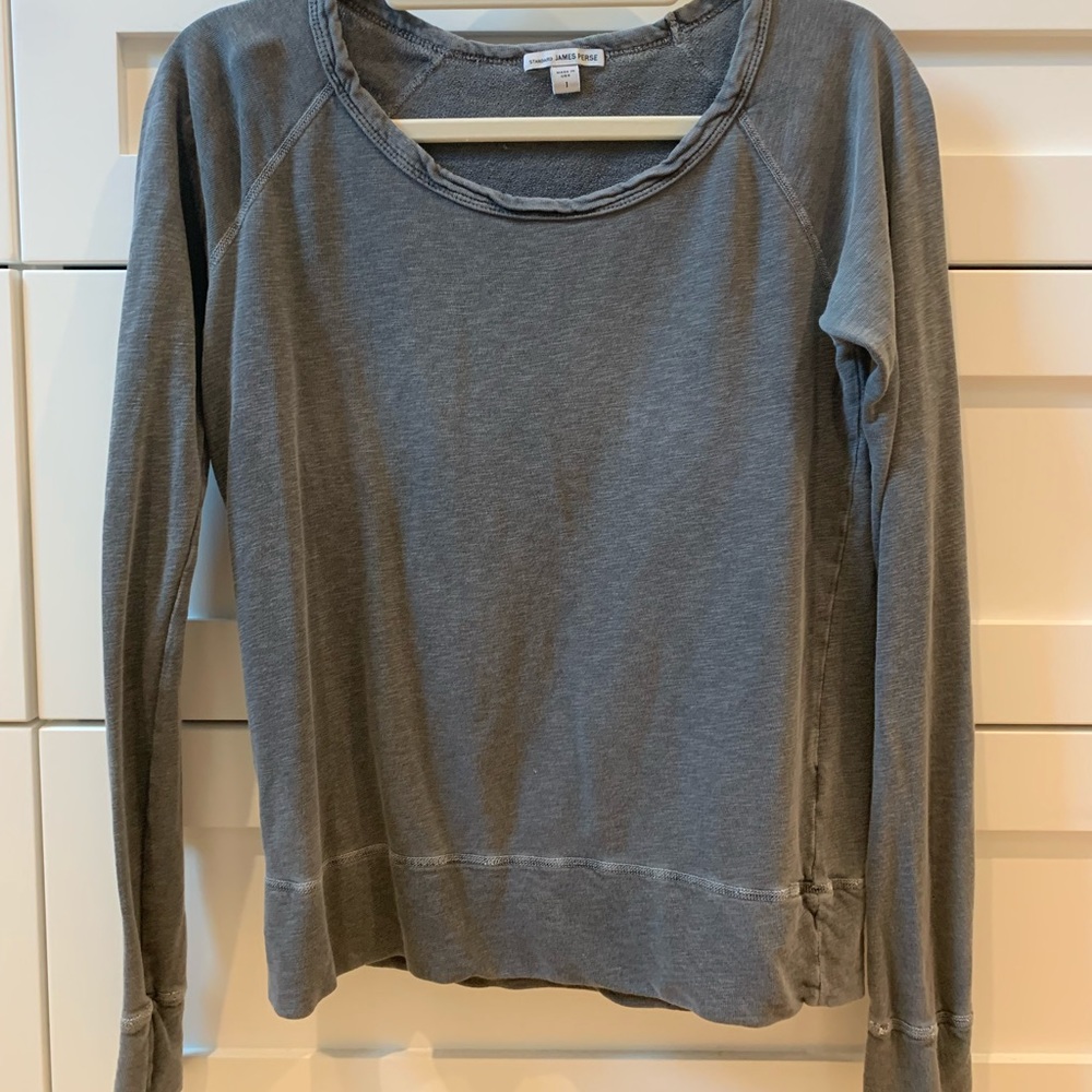 James Perse Vintage Fleece Sweatshirt - Size 1